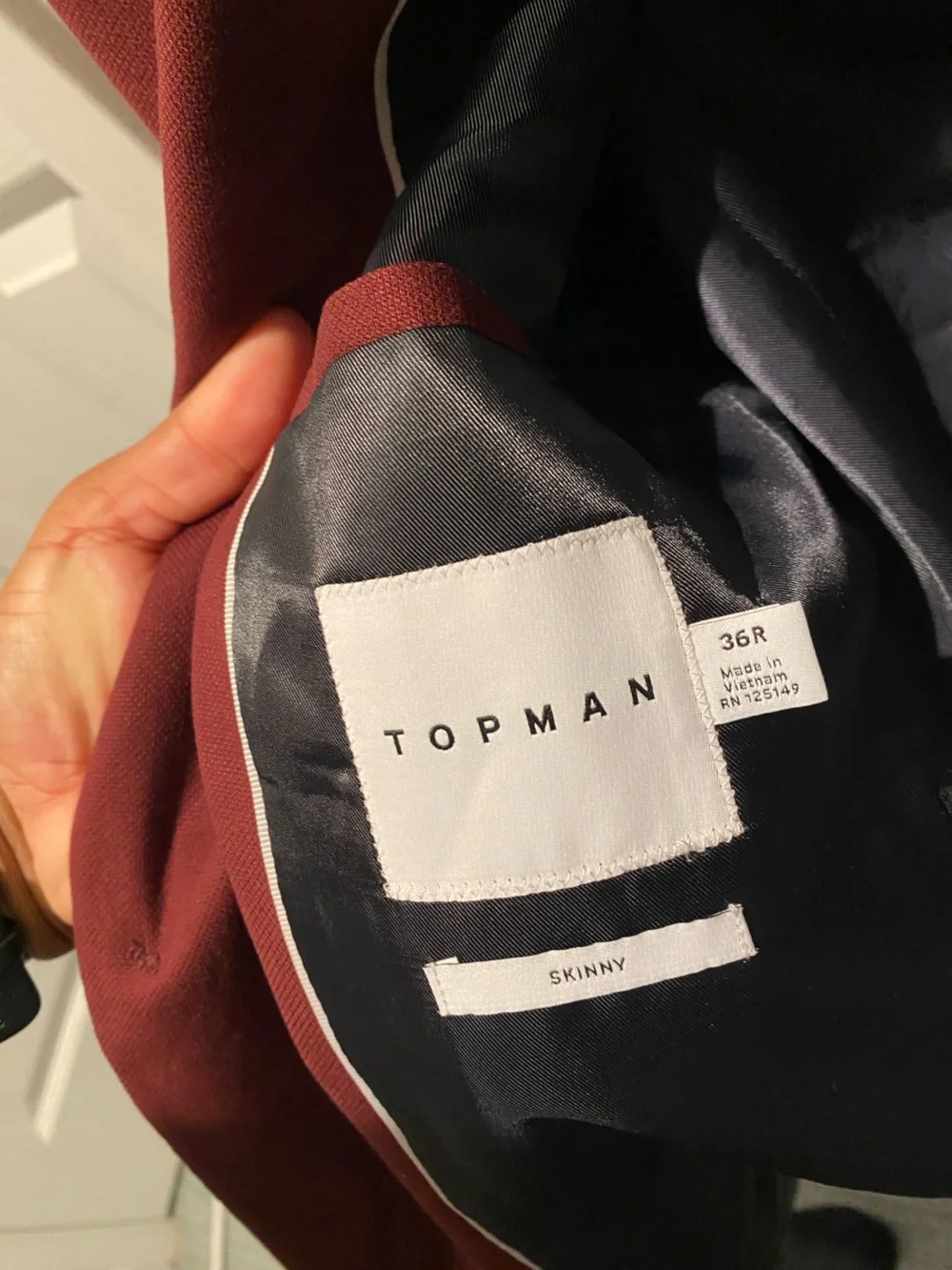 Topman skinny suit
